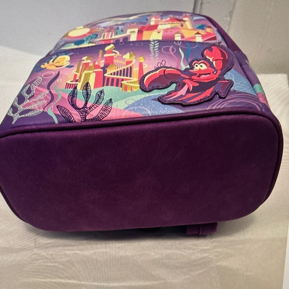 Disney Princess Loungefly Castle Little Mermaid Ariel Backpack - Picture 7 of 7